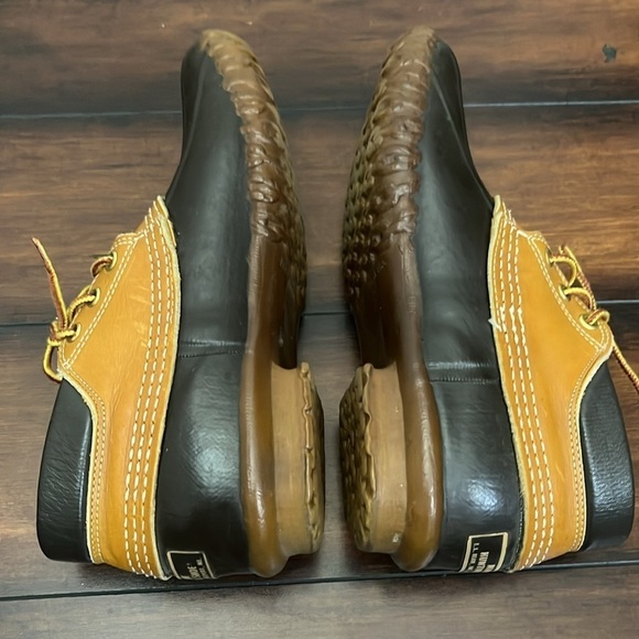 Vintage L. L. Bean Maine Hunting Shoe Short Duck Boots Gumshoes size 8 Lace Up - Picture 7 of 10
